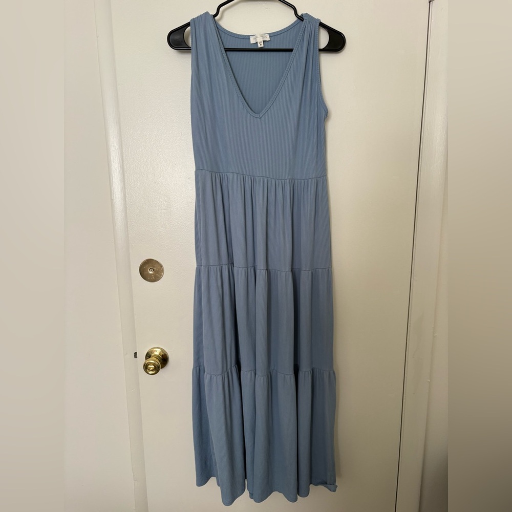 See You Monday Light Blue Maxi Dress